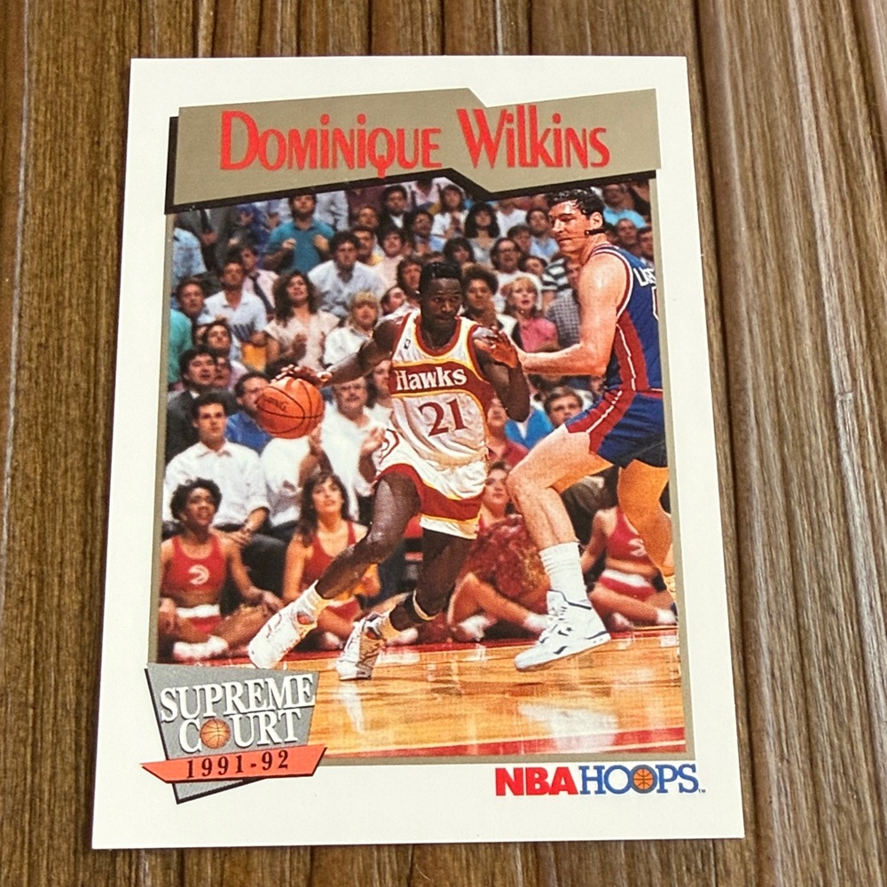 1991 DOMINIQUE WILKINS NBA Hoops/ NBA Properties Inc trading card #449